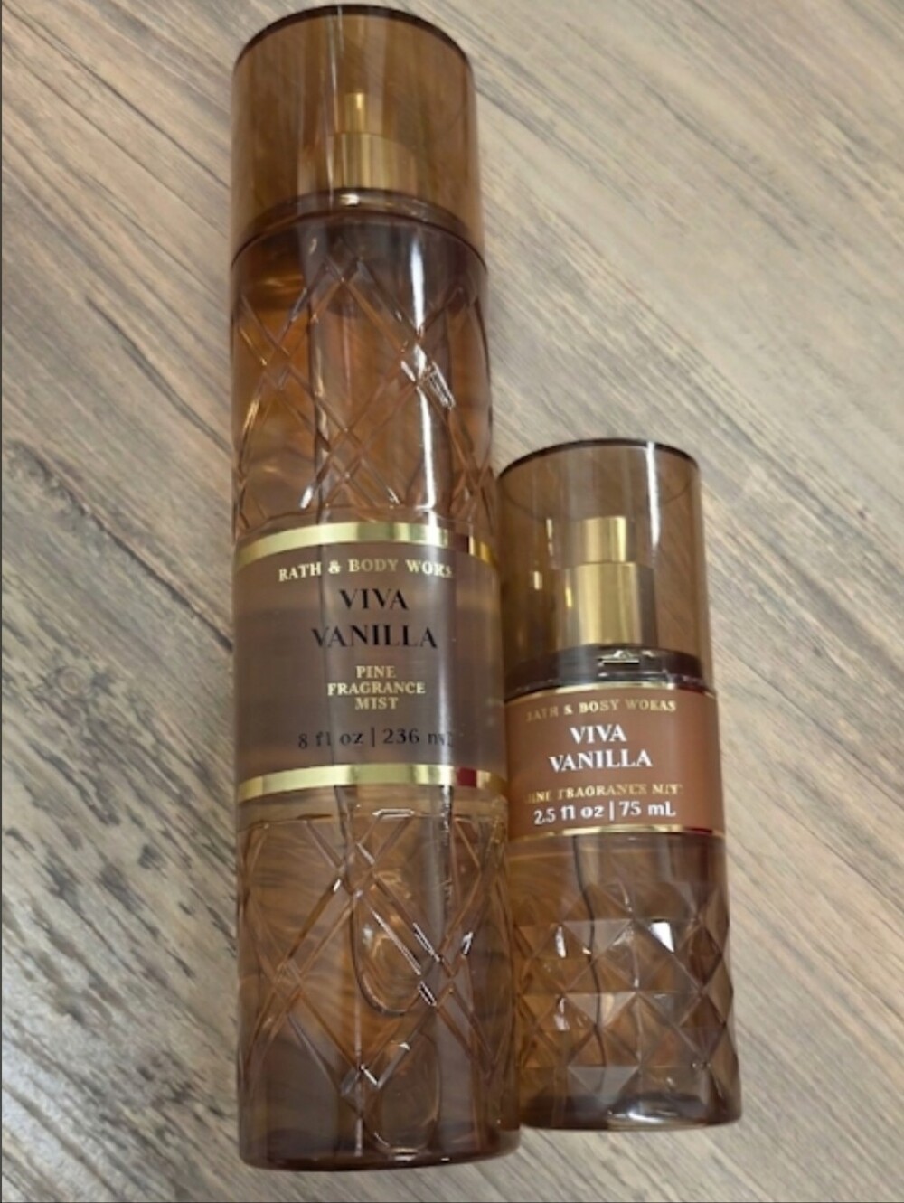 Bath & Body Works Viva Vanilla Fragrance Mist - Full Size & Travel